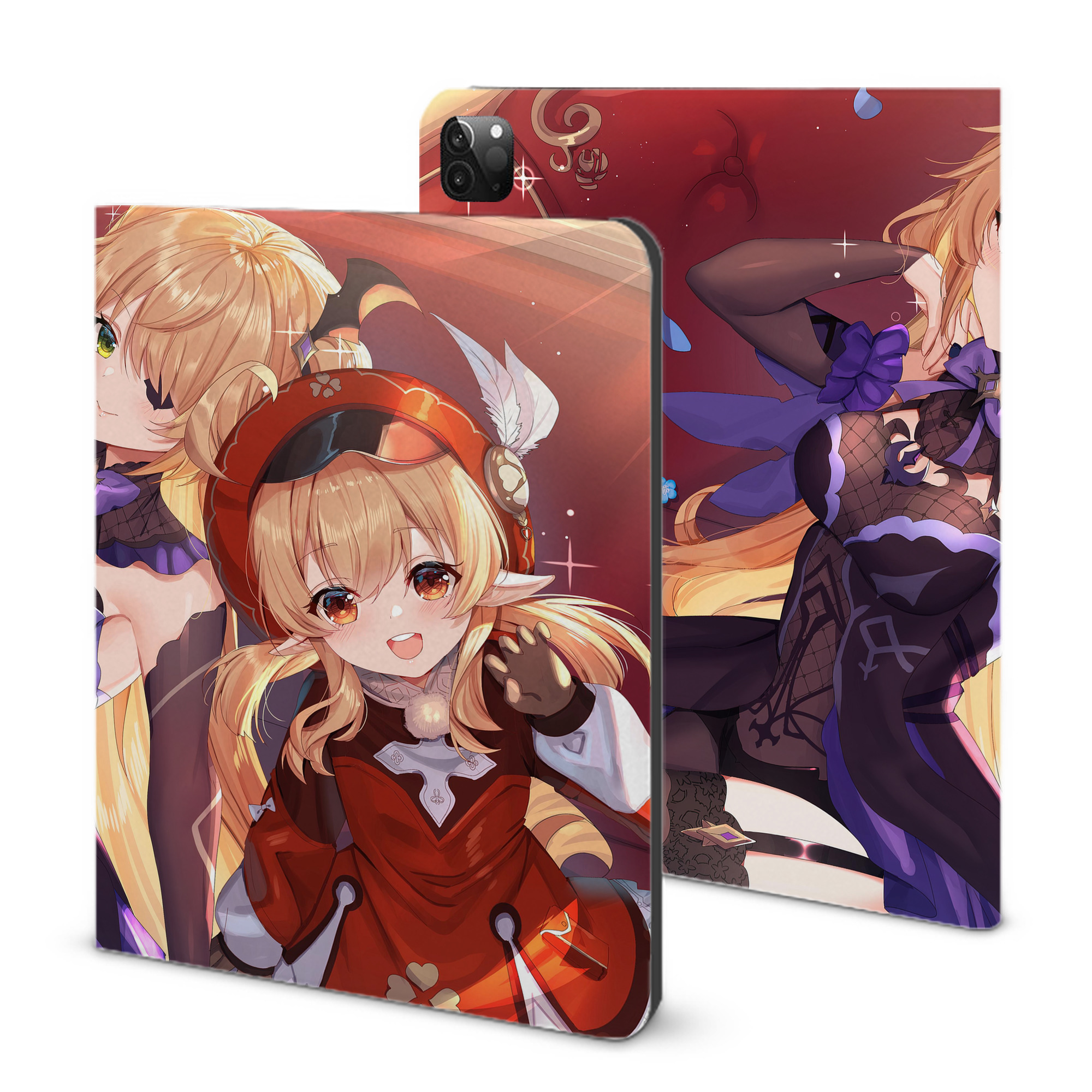 げんし神 genshin IPadケース ペンホルダー付き ブックスタイルデザイン